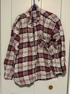 NorthCrest Men's Plaid Button-Up Shirt